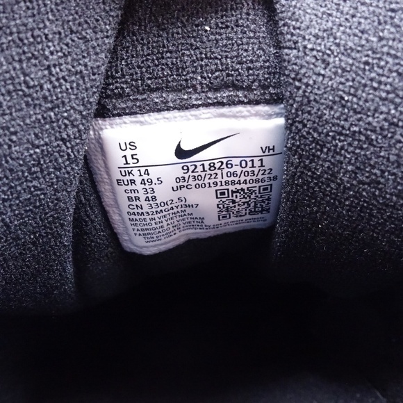 NEW Size 15 Men's Nike Air Max 97 Sneakers 921826-011 Black/Blue Nebula - Picture 2 of 7